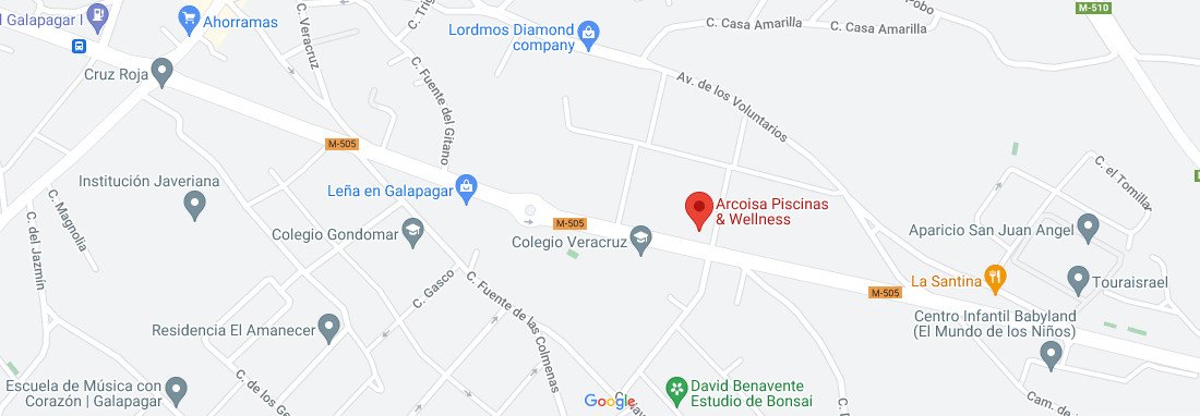 Mapa Arcoisa piscinas